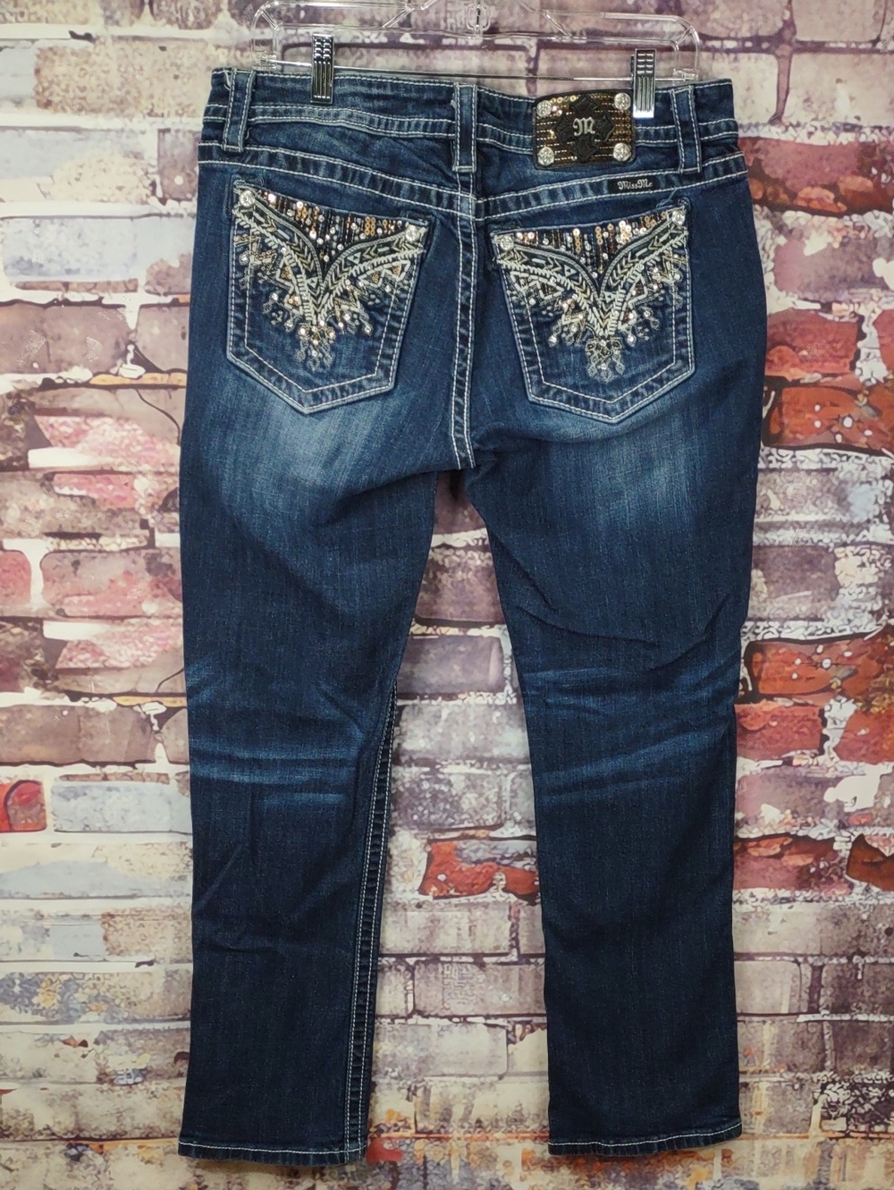 Miss Me Signature Boot Cut Jeans with Embellished Back Pockets